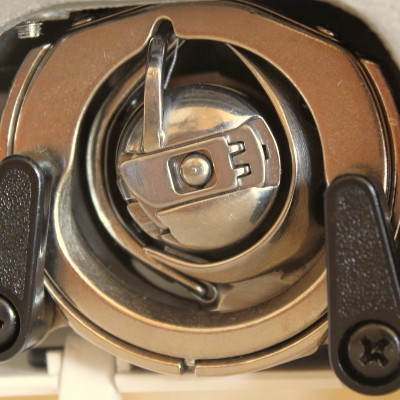 Photo of sewing machine internals